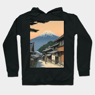 mt muji scene kawase hasui style art japan Hoodie